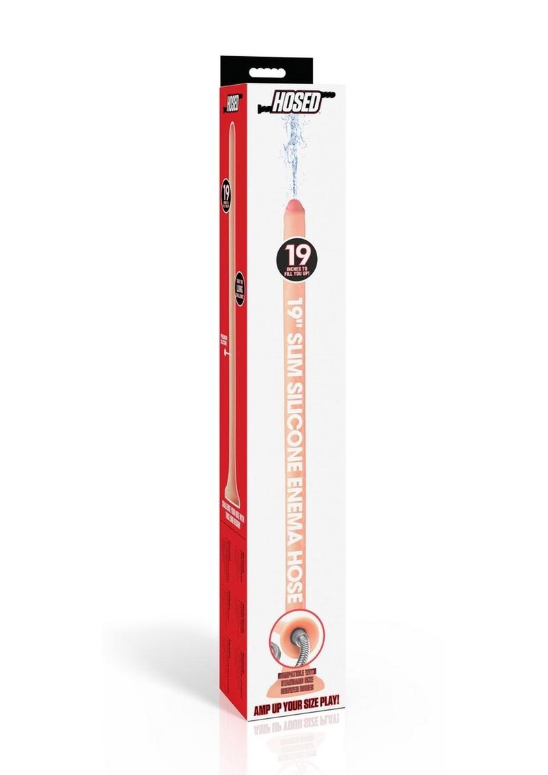 Slim Silicone Enema Hose Perfect for Size Play and Comfort