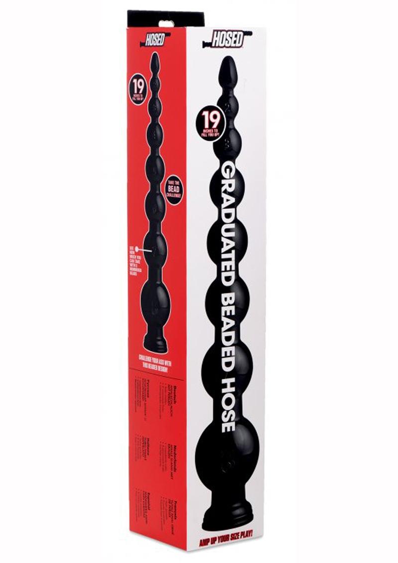 Hosed Graduated Beaded Hose 19in Long Silicone Anal Trainer
