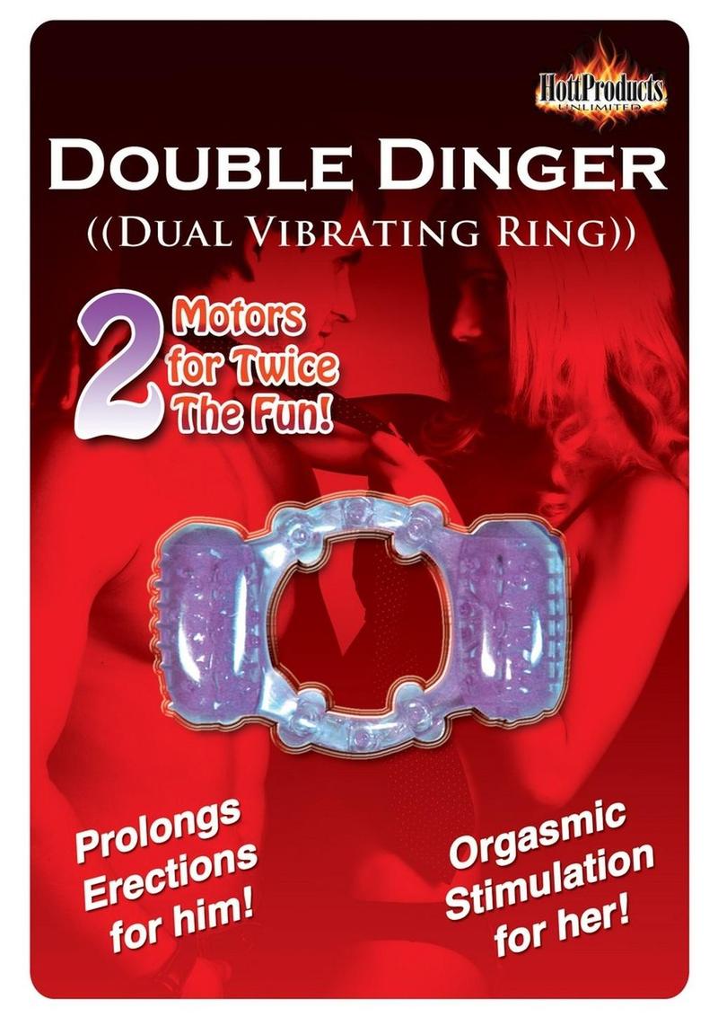 Double Dinger Dual Vibrating Motor Pleasure Ring