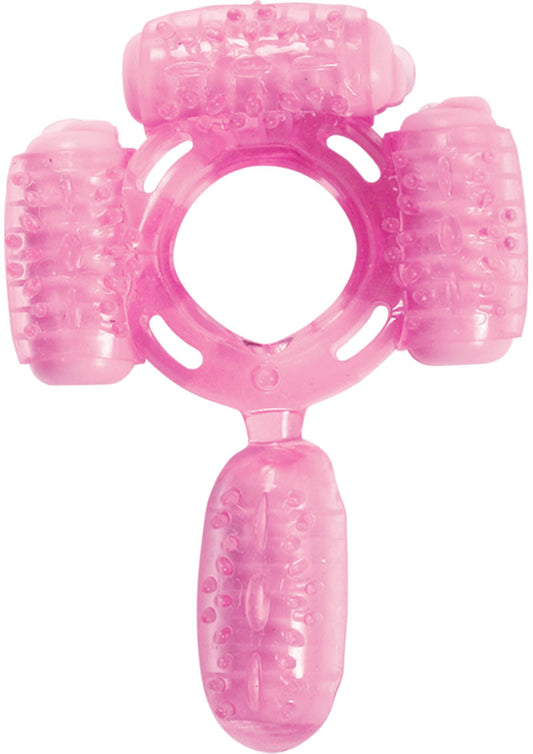 Quad Dinger Super Quad Vibrating Cock Ring