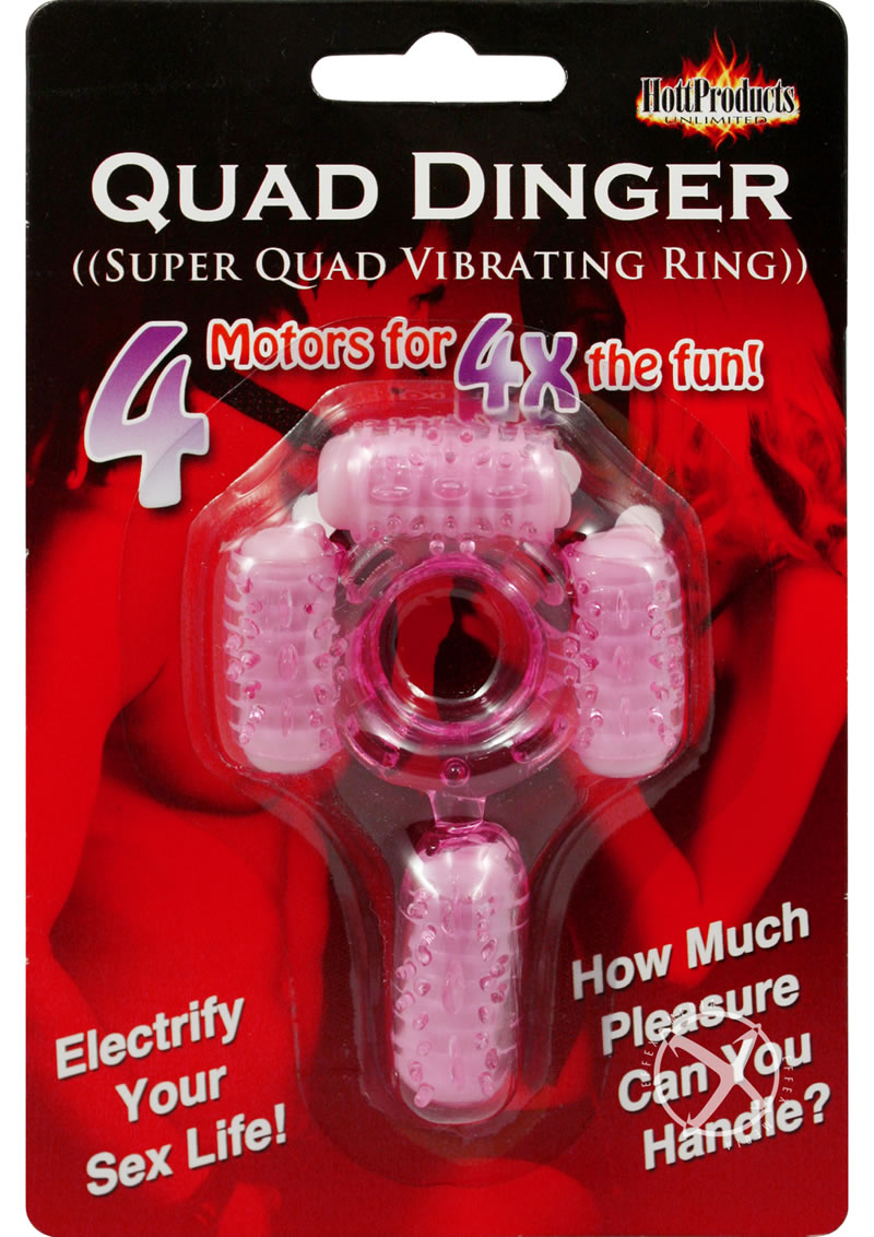 Quad Dinger Super Quad Vibrating Cock Ring