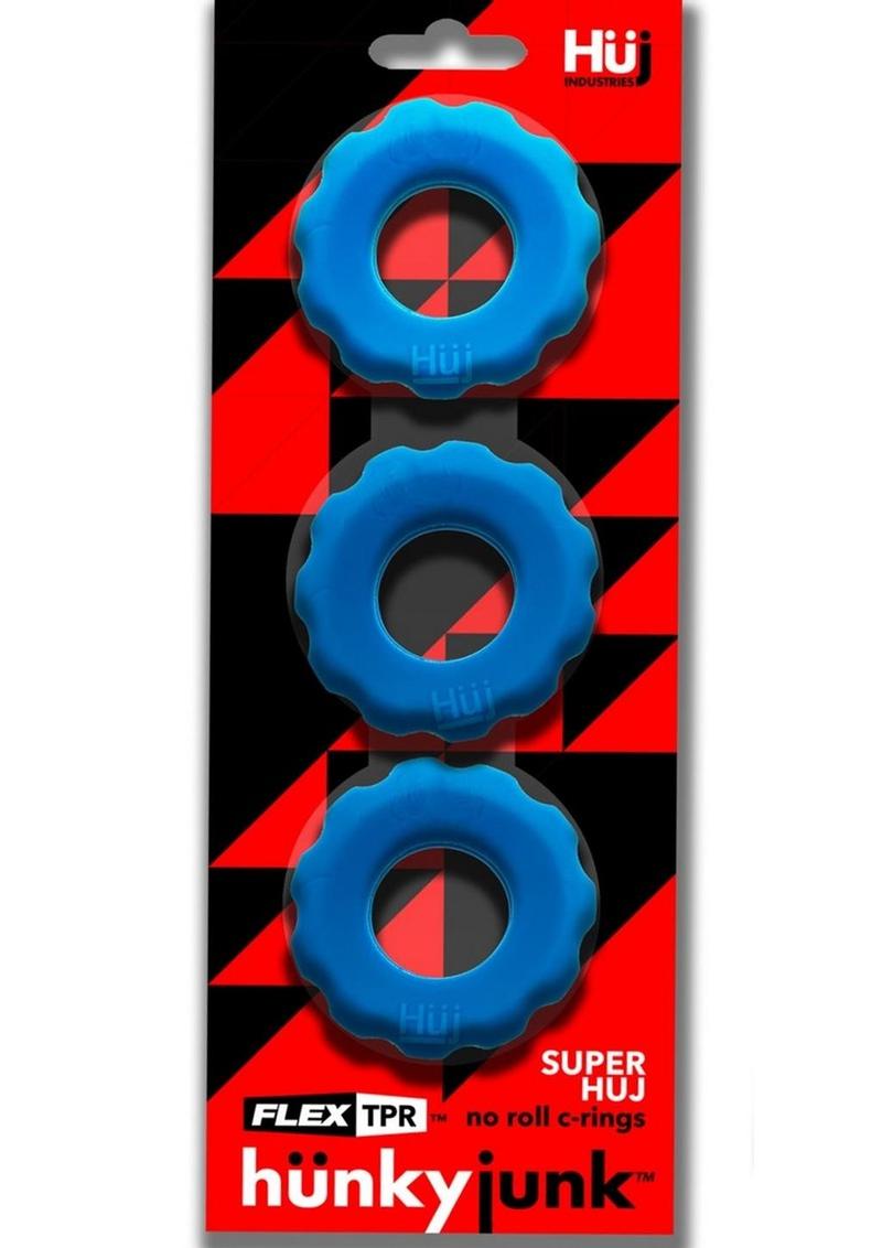 HunkyJunk HUJ Cockrings 3 Pack Flex TPR