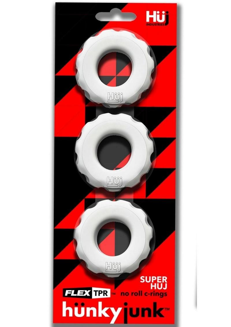 HunkyJunk HUJ Cockrings 3 Pack Flex TPR