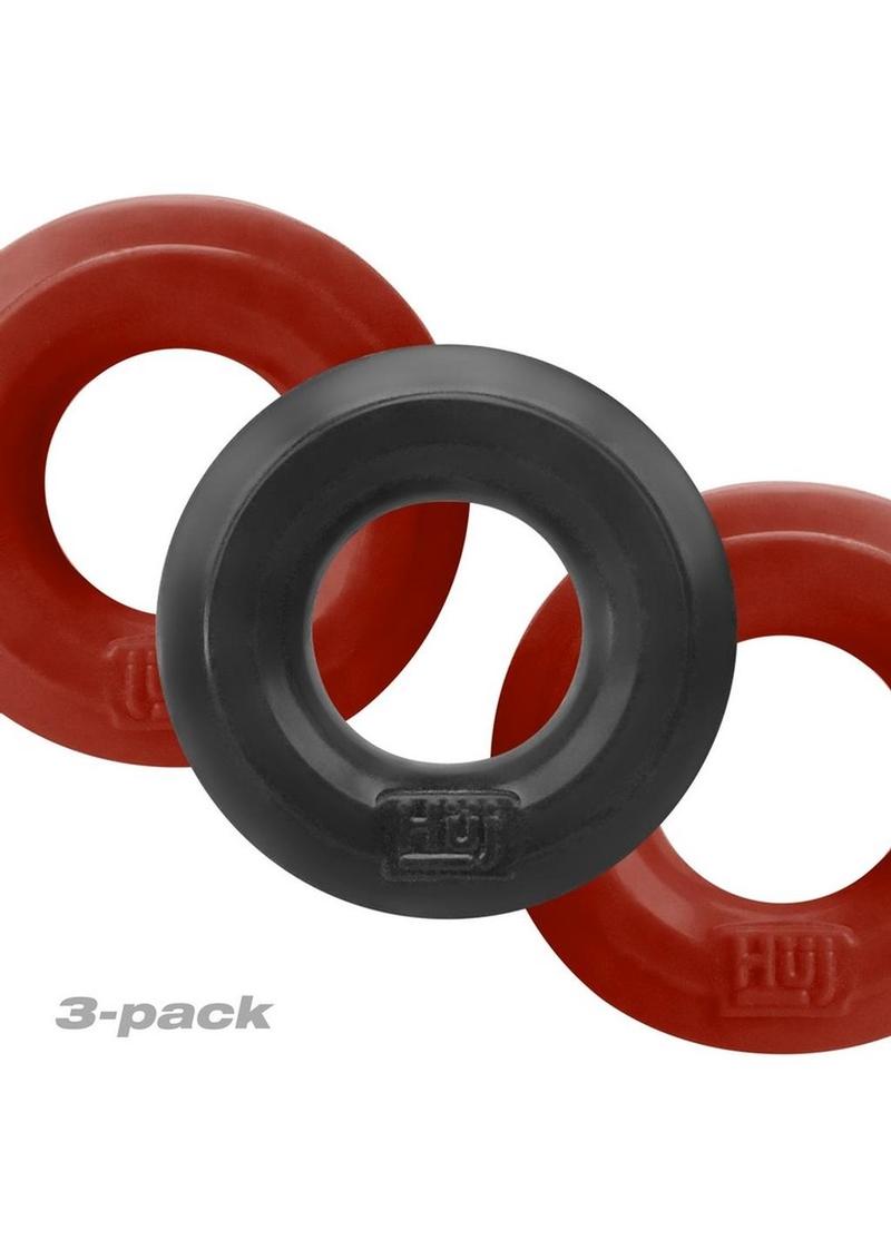 Buy Hunky Junk HUJ3 3-Pack Comfortable Silicone Cock Ring