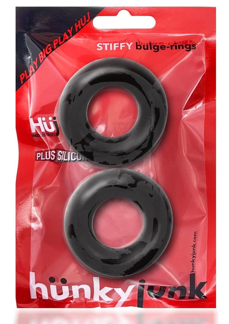 HunkyJunk Stiffy Bulge 2-Pack Silicone Cock Rings