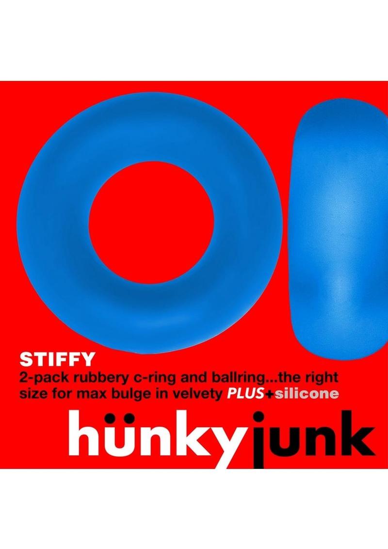 HunkyJunk Stiffy Bulge 2-Pack Silicone Cock Rings