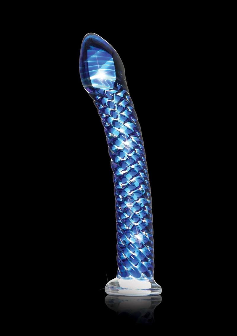 Icicles No. 29 Ribbed Glass G-Spot Temperature Play Dildo