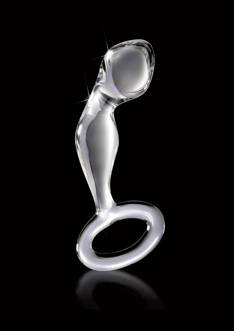 Icicles No. 46 Hand Blown Glass And Sturdy Base Anal P-Spot Plug