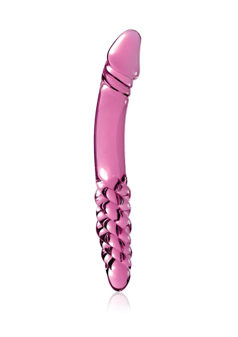 Icicles No. 57 Double-Sided Textured Glass Double Dildo