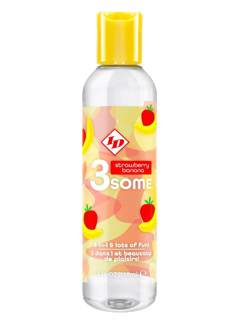1D 3Some Strawberry Banana 3 in 1 Multi Use Flavored Lubricant