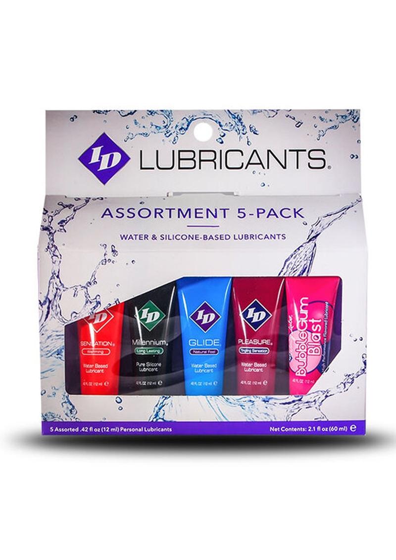 ID Lubricants Assortment Pack Water Silicone Based