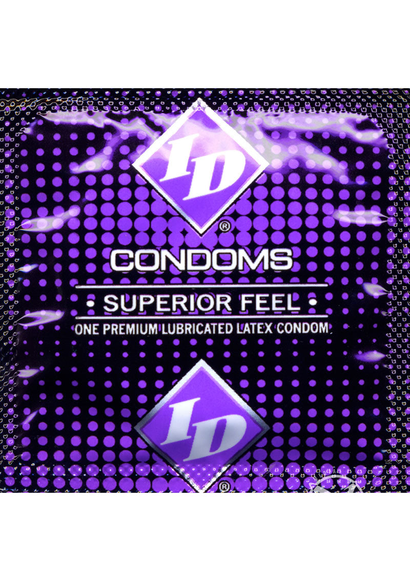 ID Superior Feel Flared Lubricated Latex Condoms 3 Pack