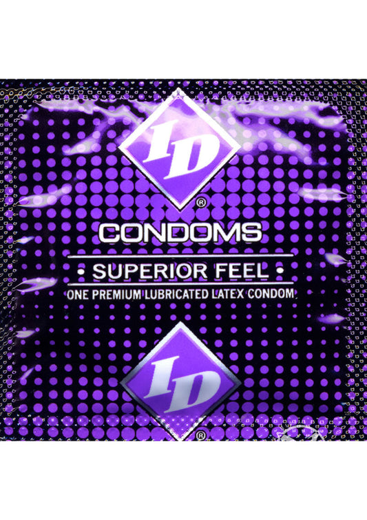 ID Superior Feel Flared Lubricated Latex Condoms 3 Pack