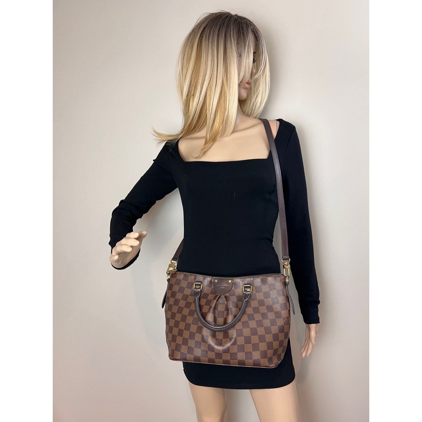 Louis Vuitton Damier Ebene Siena PM Shoulder Bag