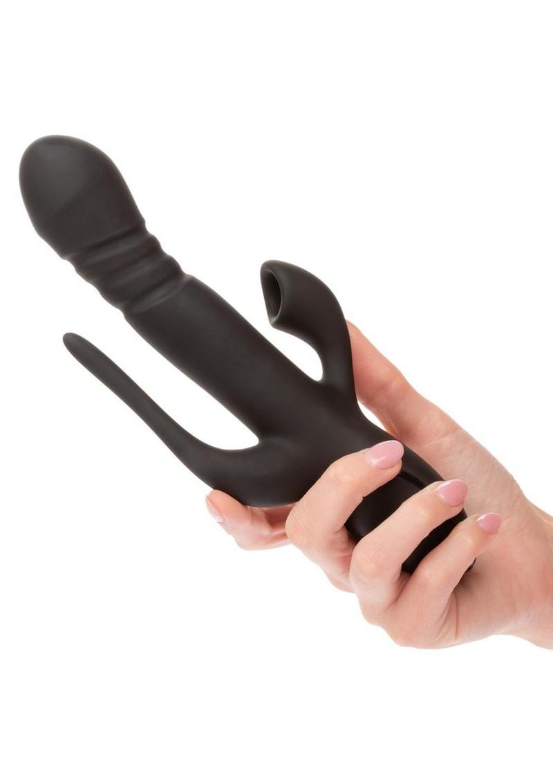 CalExotics Triple Euphoria Rechargeable Silicone Stimulating Vibrator