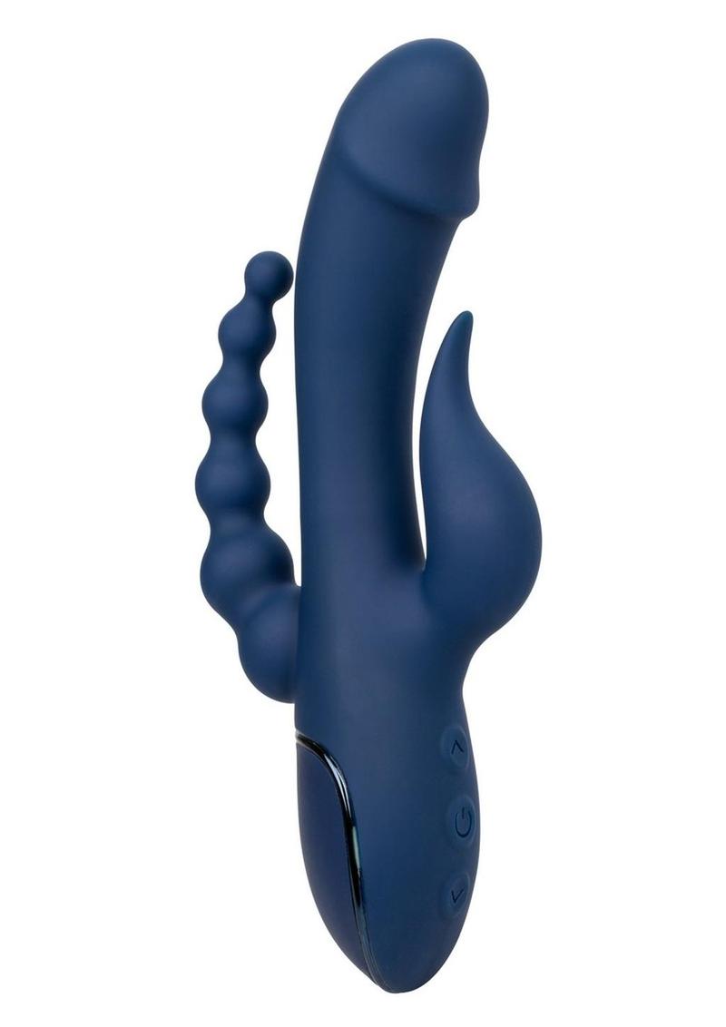 CalExotics Triple Orgasm Rechargeable Silicone Stimulating Vibrator