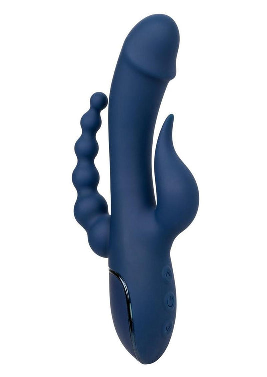 CalExotics Triple Orgasm Rechargeable Silicone Stimulating Vibrator