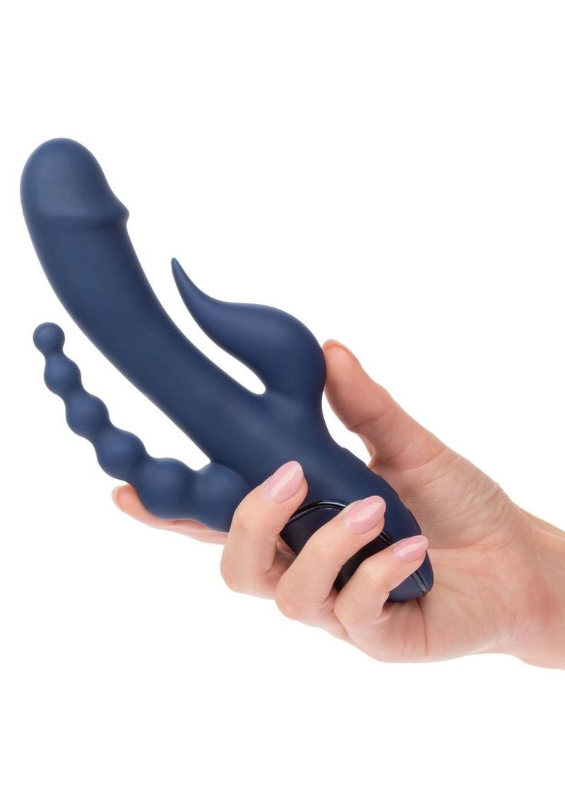 CalExotics Triple Orgasm Rechargeable Silicone Stimulating Vibrator