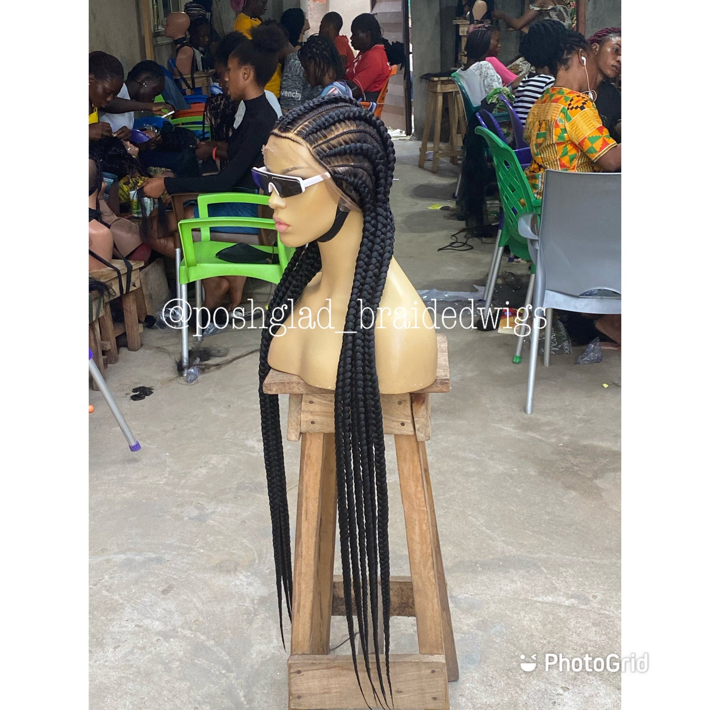 Feed In Braids To The Back - Amalia