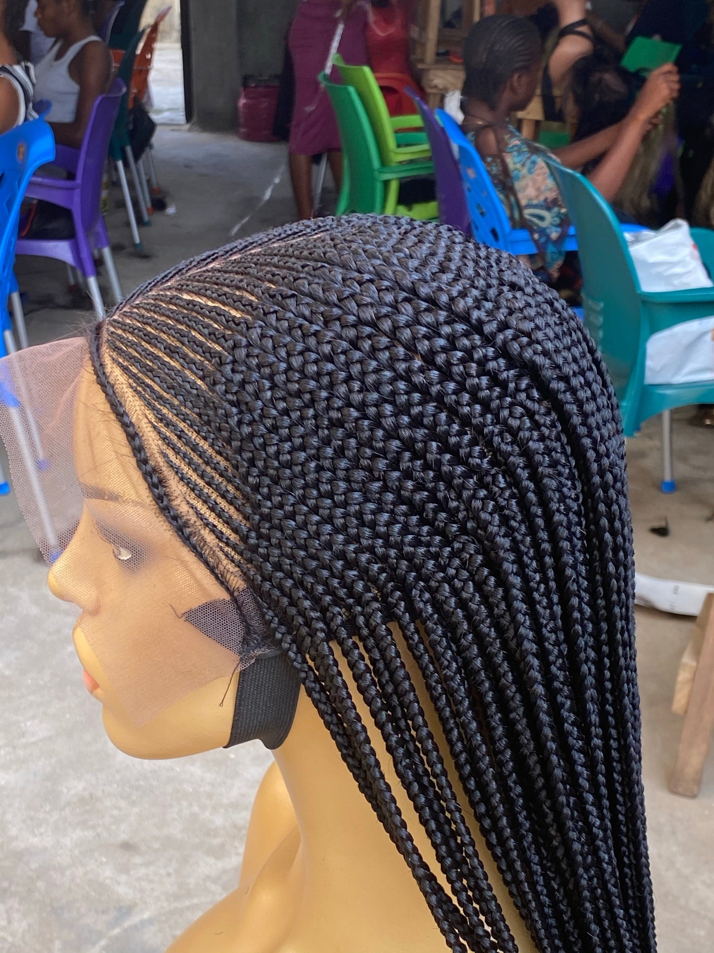 Cornrow Braid Wig - 13x6 Lace Frontal - Laraba