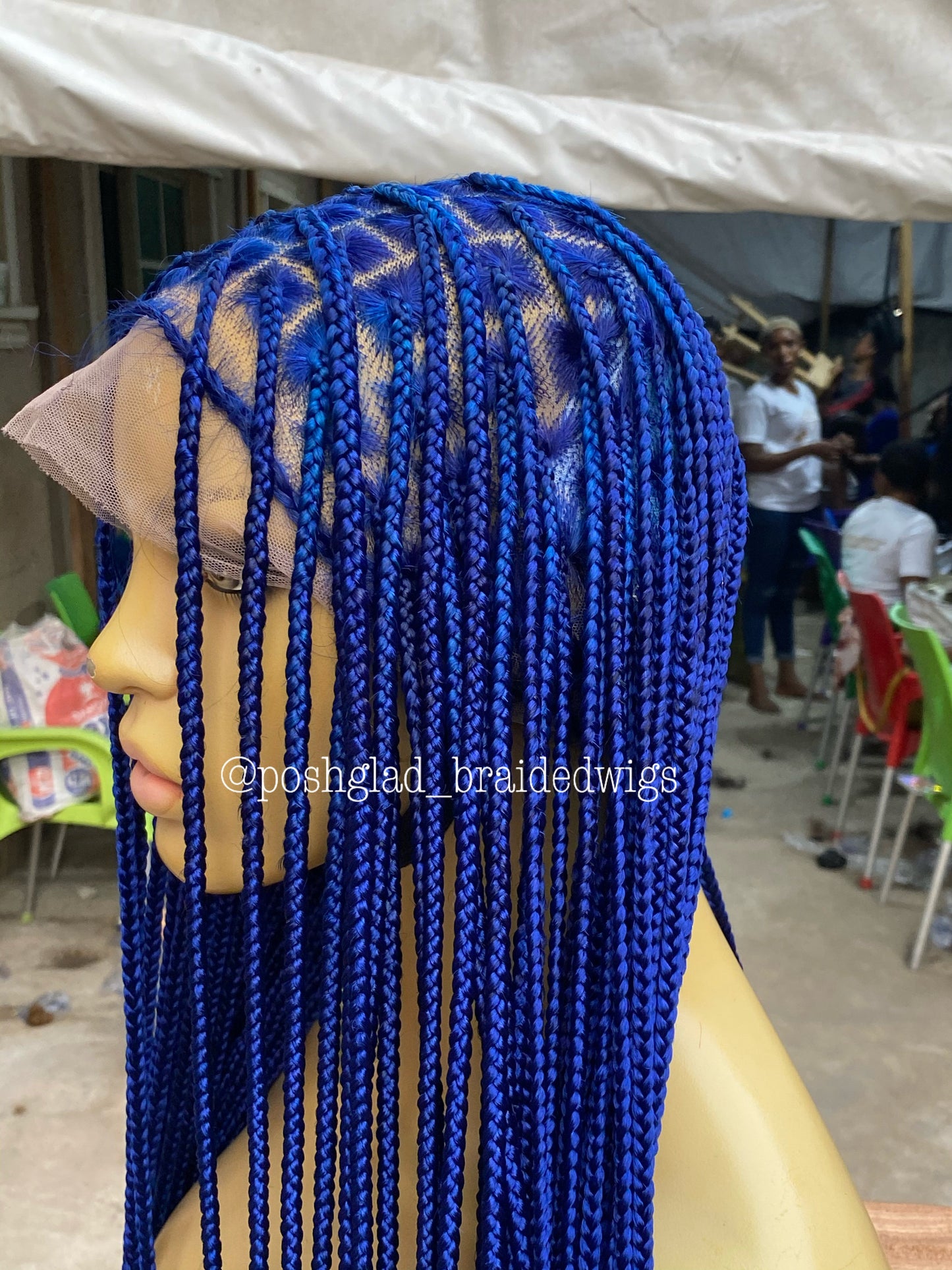 Shade knotless (PREMIUM BLUE) cost extra $50 for calf length