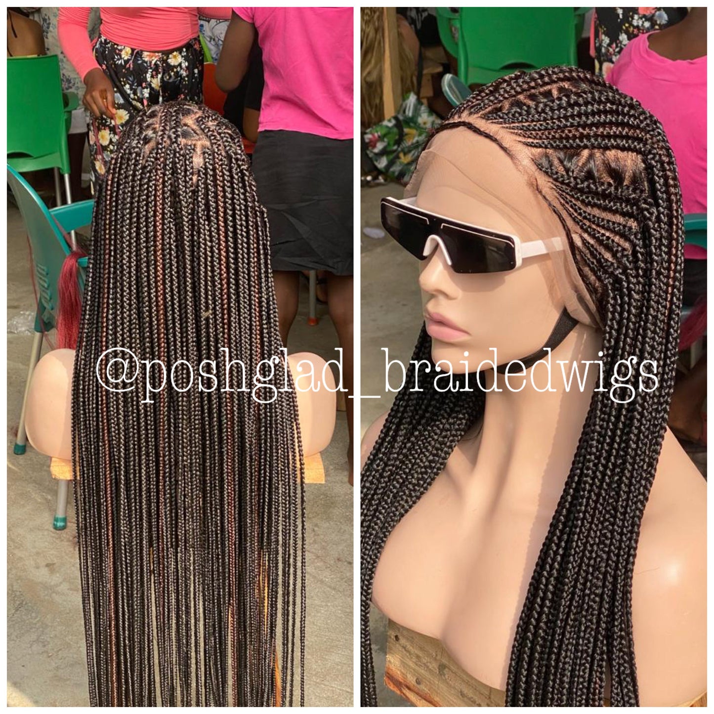 Cornrow Braid Wig - Full Lace - Abimbola
