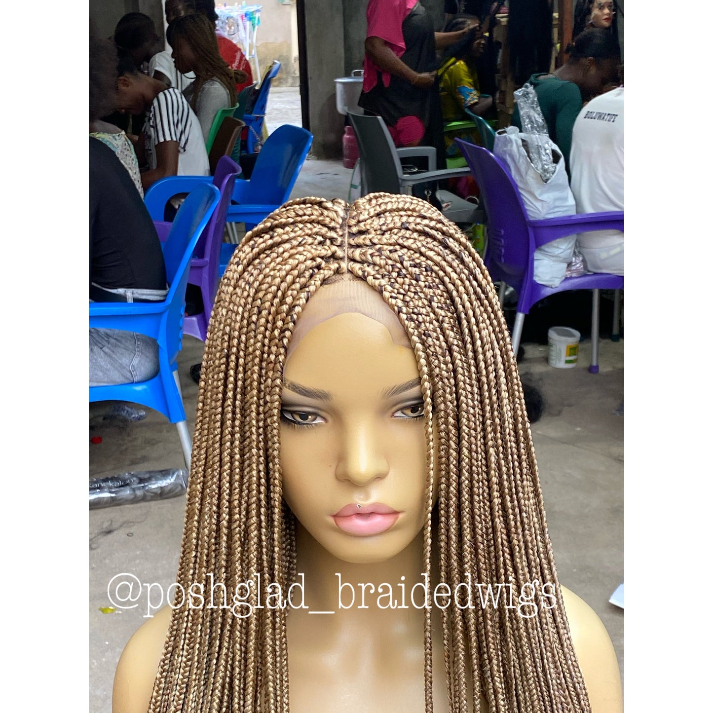 13 by 4 Frontal Box Braid Wig - Ife