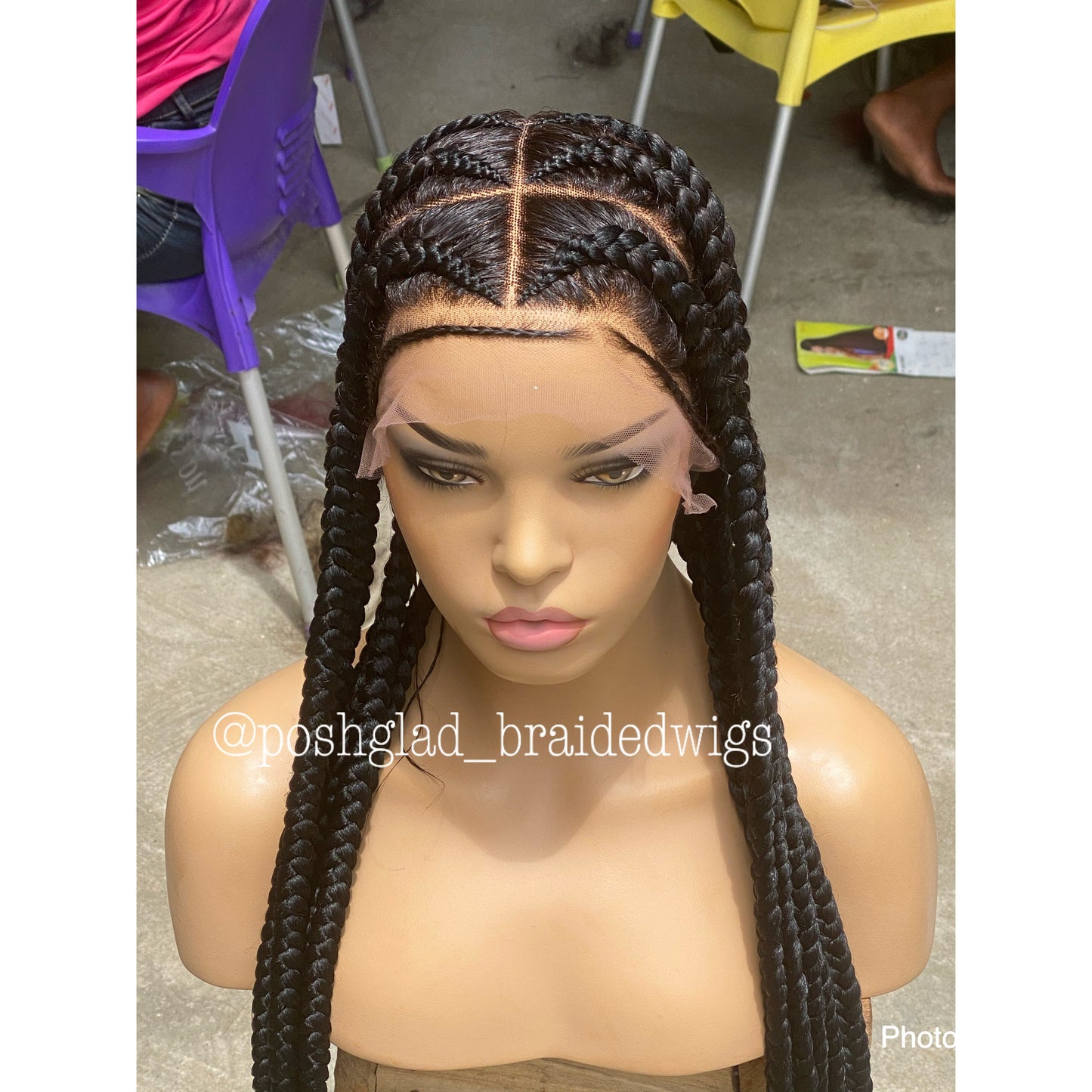 Pop Smoke Wig "Full Lace" Black Color