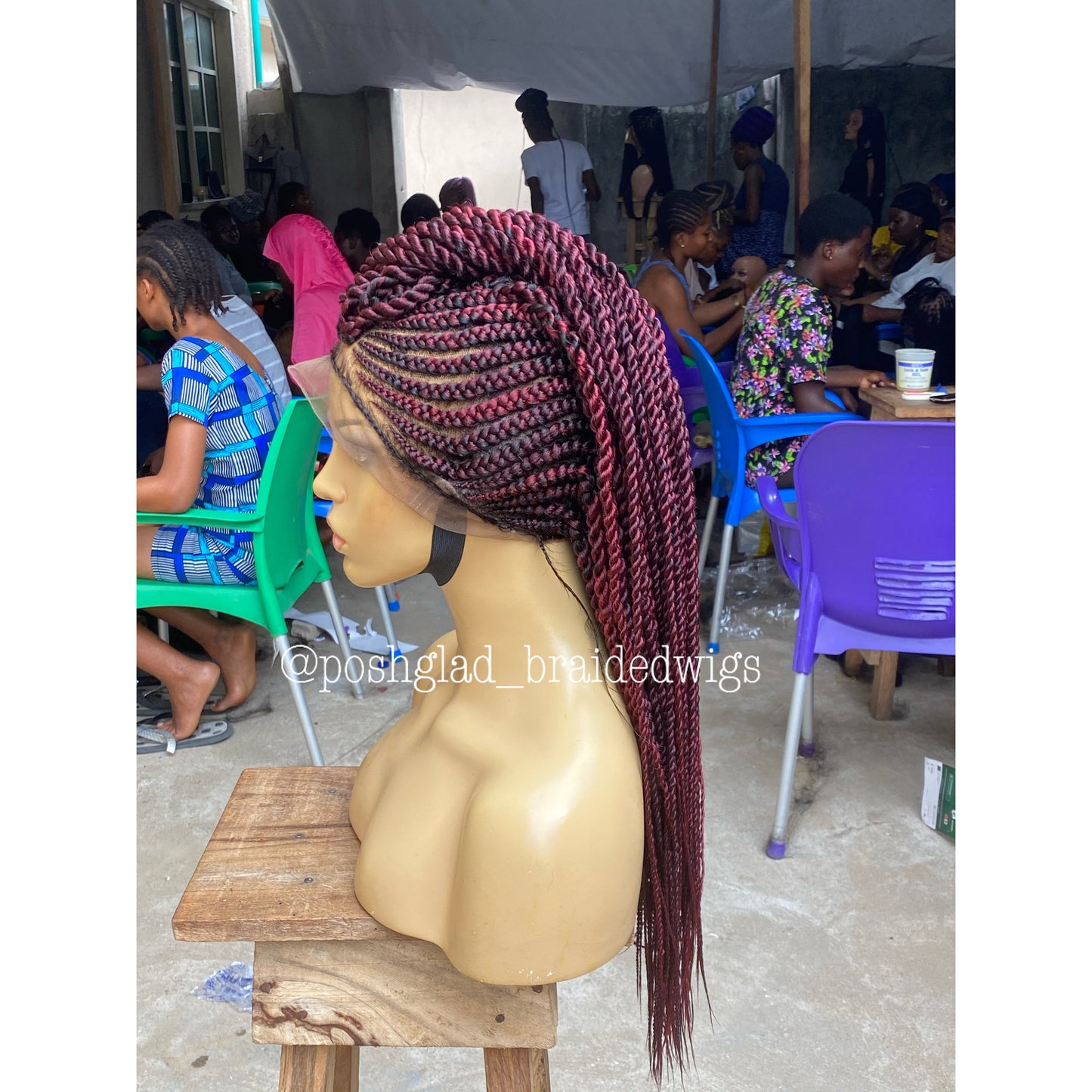 Cornrow Braid Wig - Full Lace - Tega