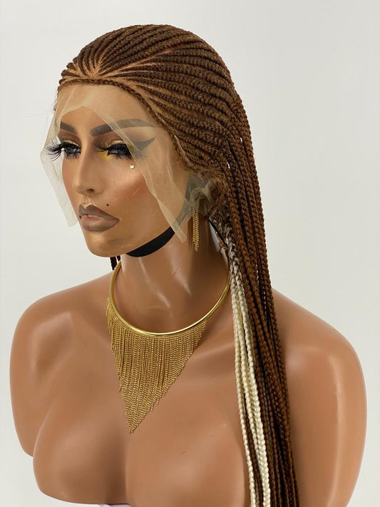 Ready to ship Cornrow Braided wig-Olaoma