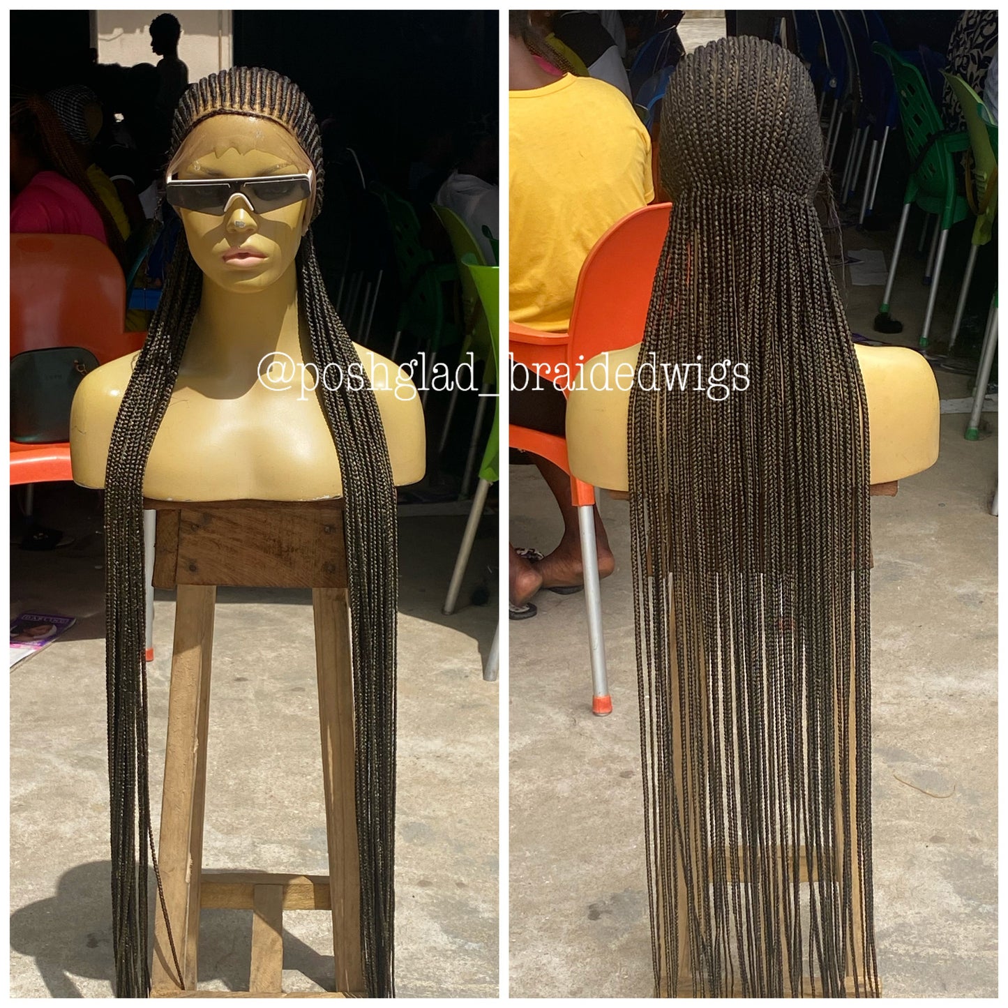 Feedin Braid Wig - Aisha cornrow