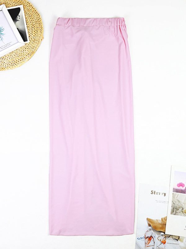 Modern swimsuit color matching sexy hollow seaside resort swimsuit/wrap skirt