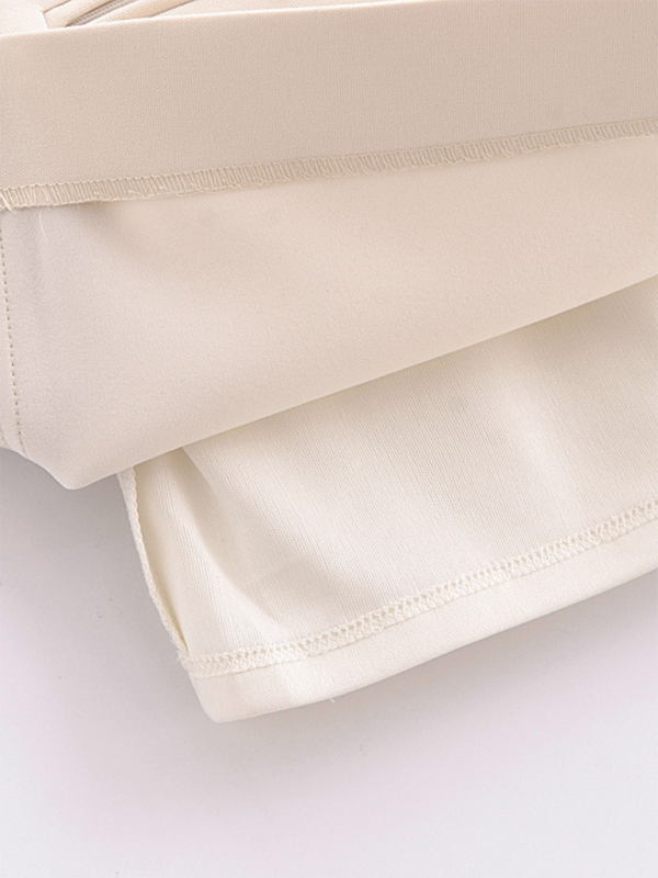 Robe ajustée ceinturée | Décontractée printemps-été | Couleurs bleu et crème