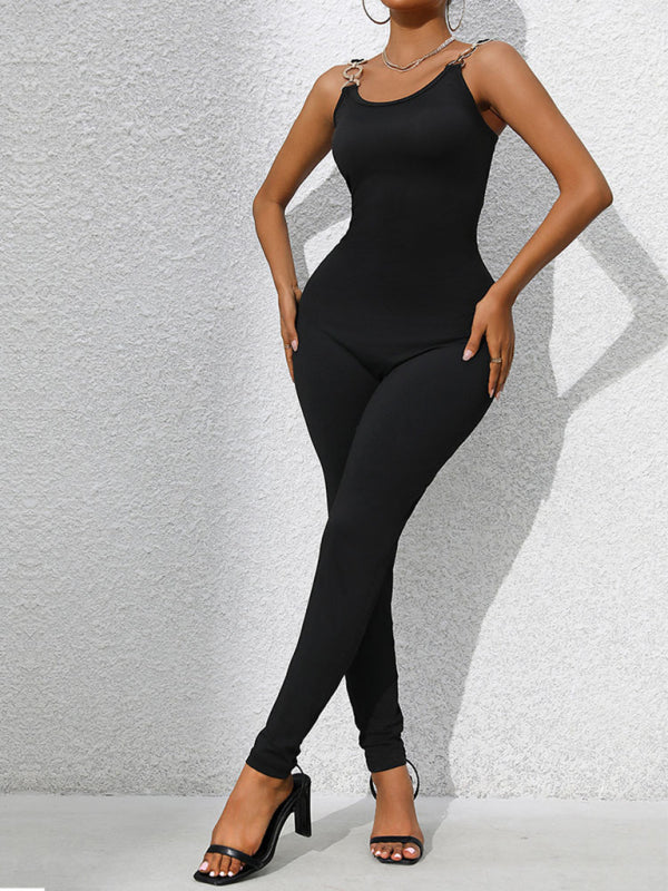 Modern sexy jumpsuit tight suspenders jumpsuit