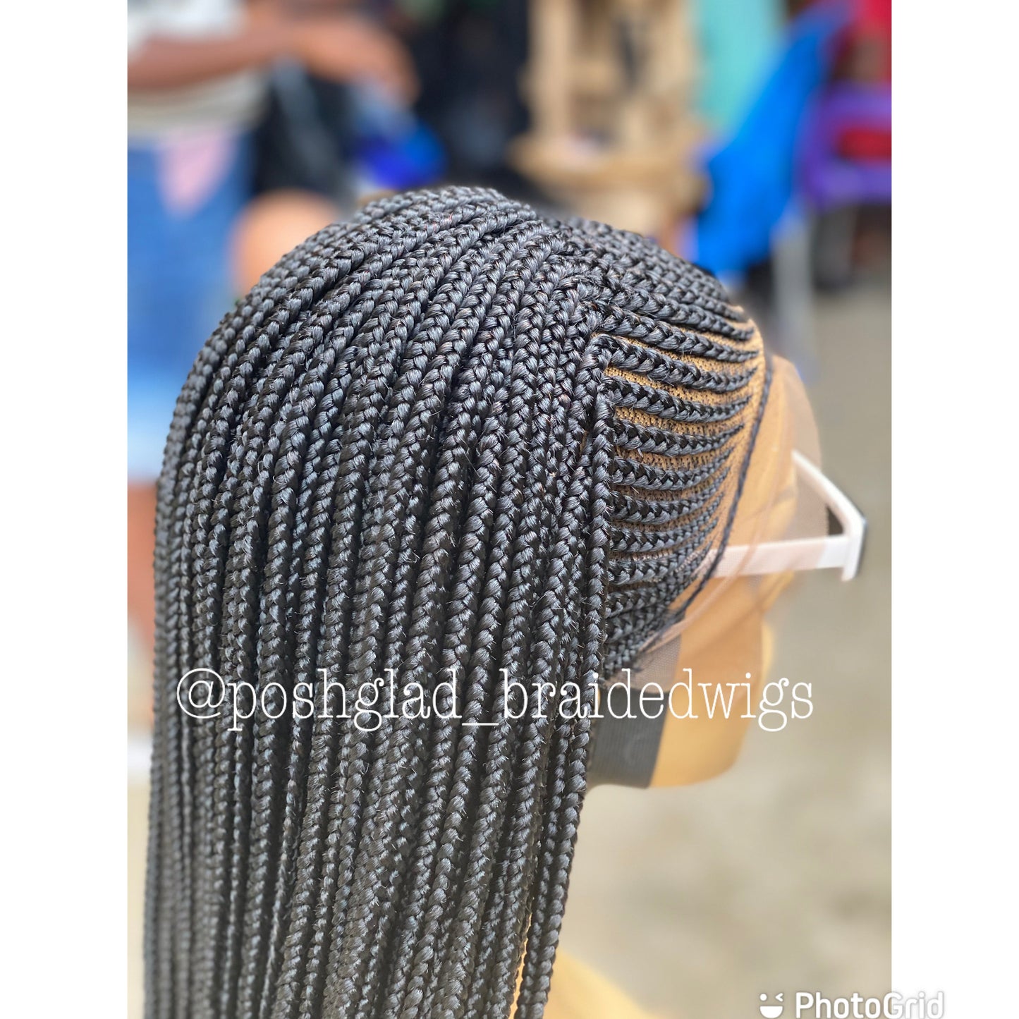 Cornrow Braid Wig "13x4 Lace Frontal" - Bemi