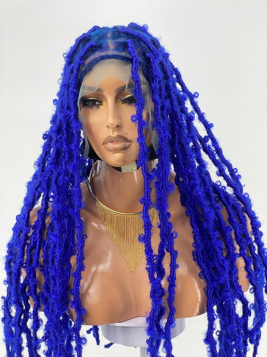 Distressed Butterfly Faux Locs Wig - Tessy