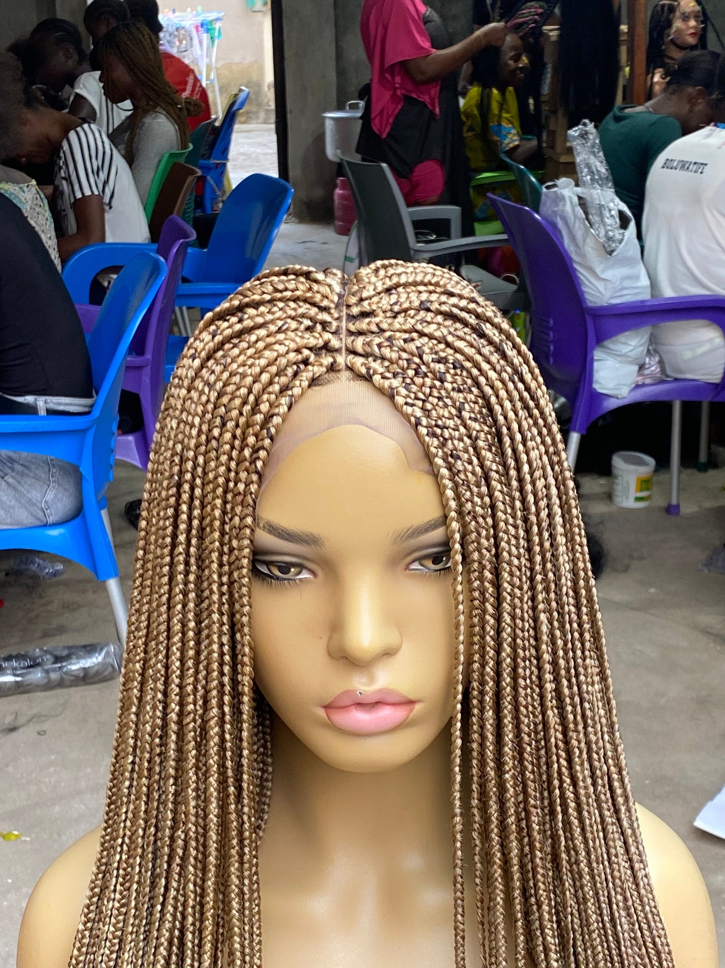 13 by 4 Frontal Box Braid Wig - Ife