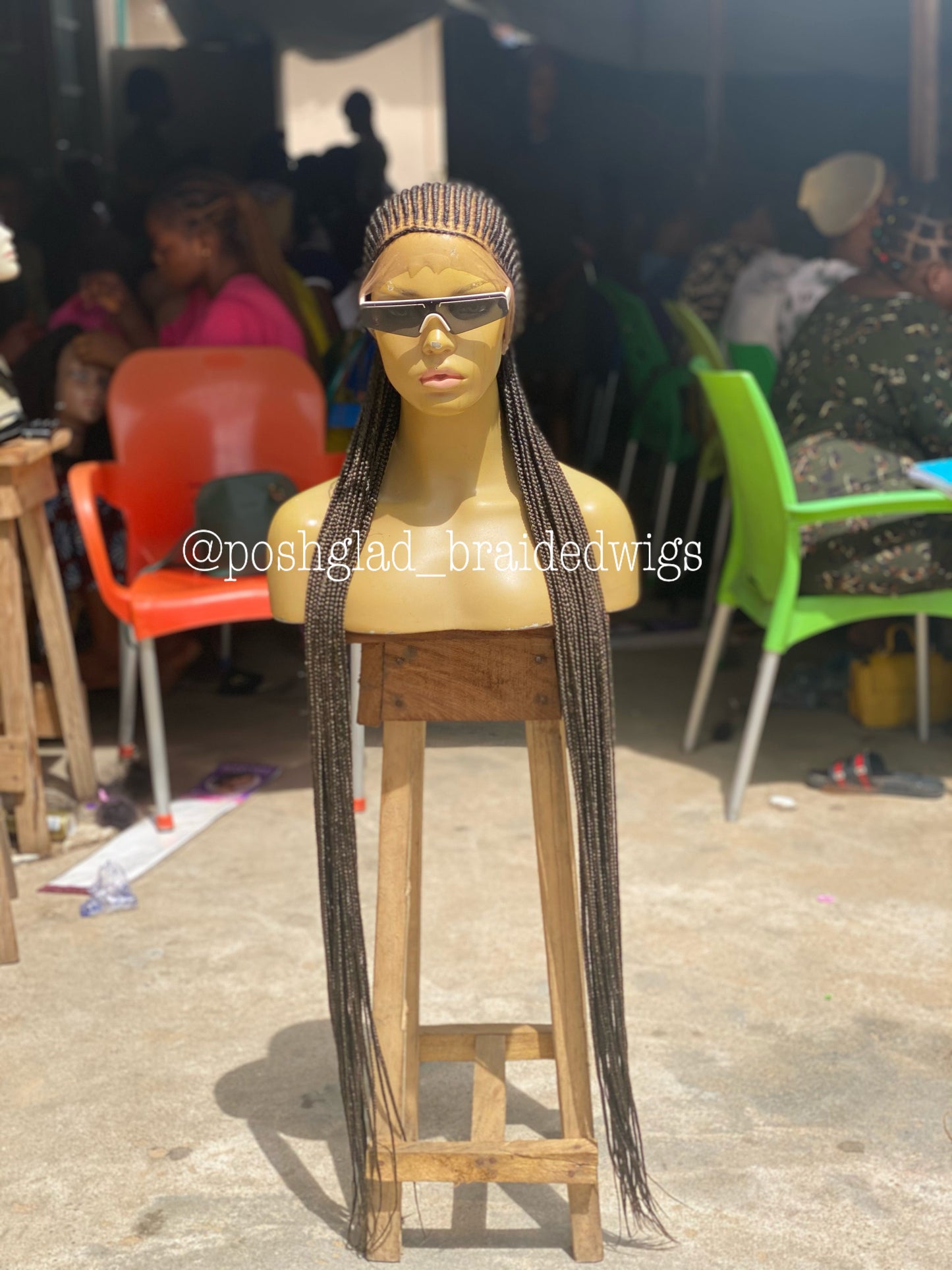 Feedin Braid Wig - Aisha cornrow