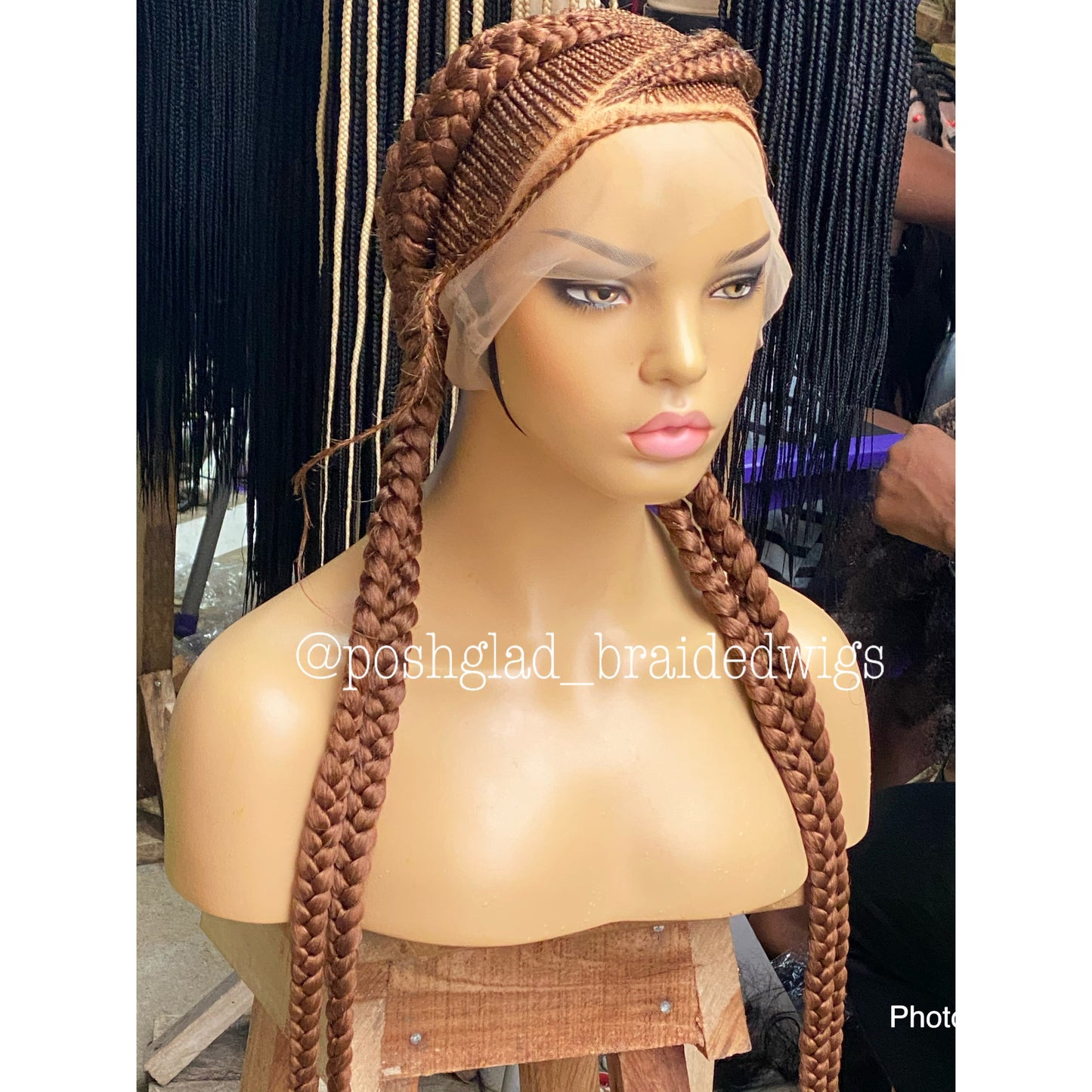 Cornrow Braid Wig - Color 30 Root - Imani