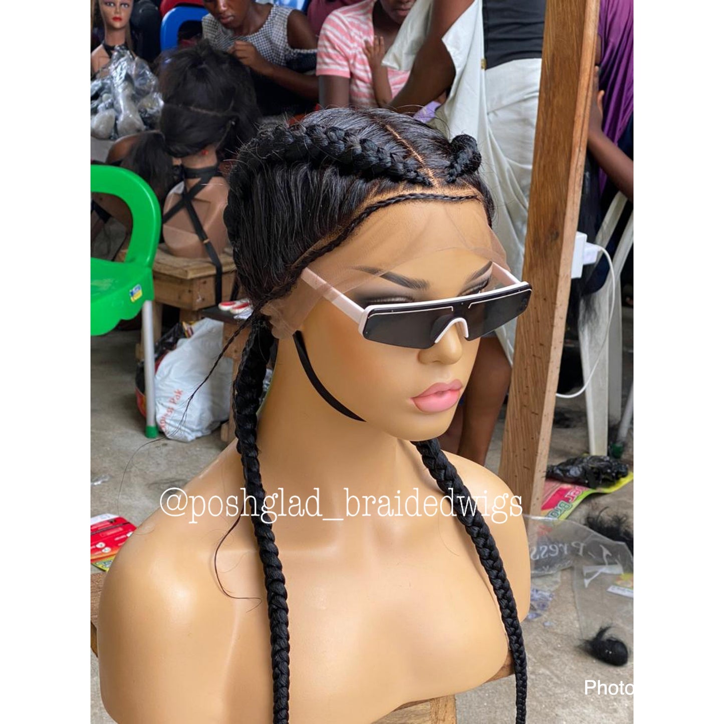 Cornrow Braid Wig - French Braid - Annette
