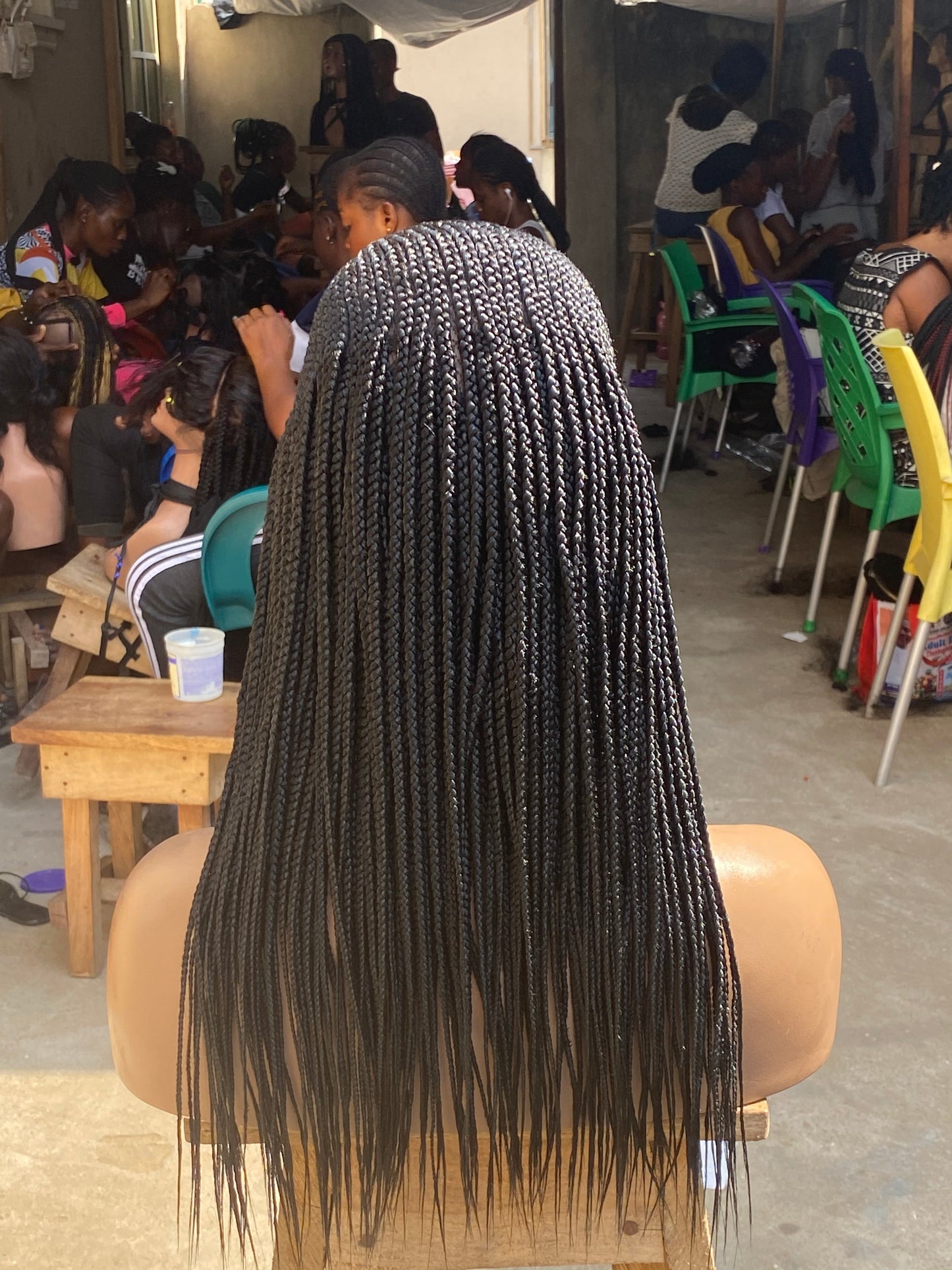 Cornrow Braid Wig - Full Lace Side Part - Candy