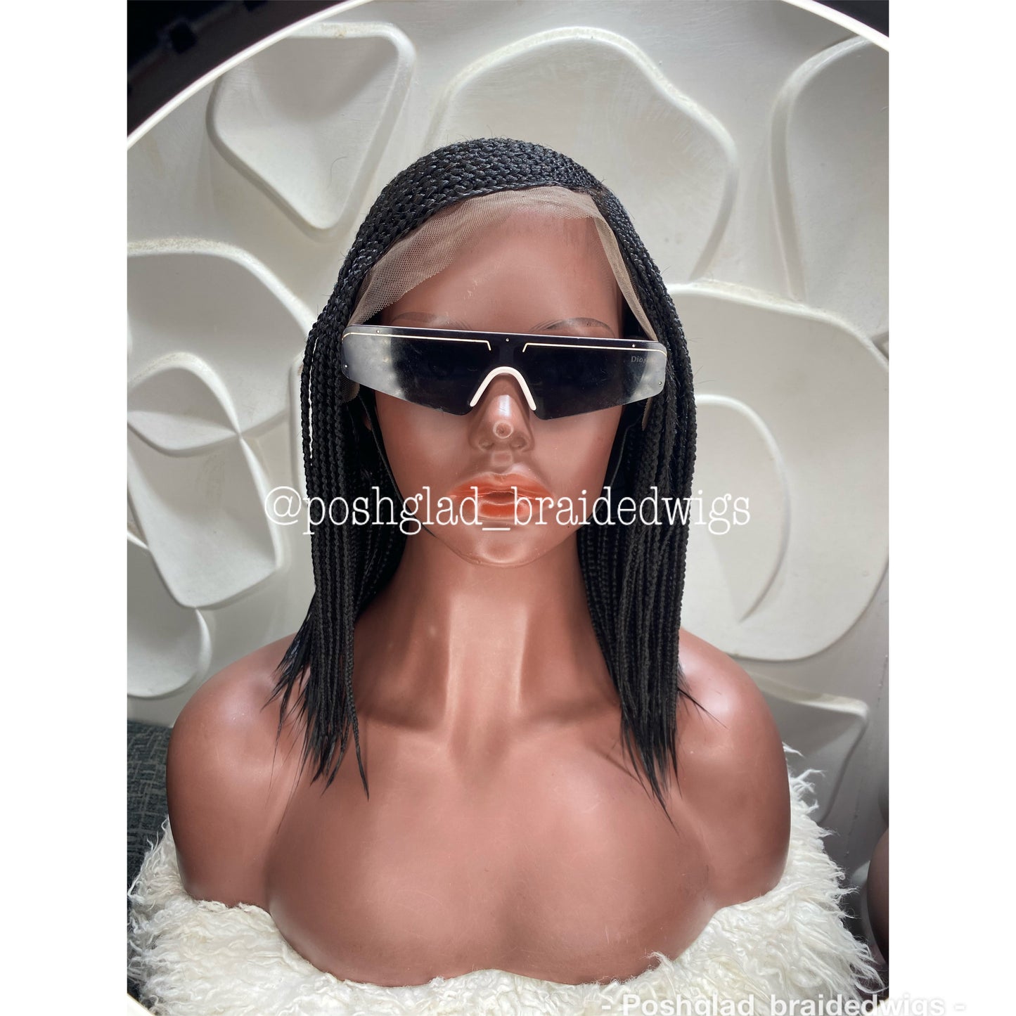 Cornrow Braid Wig (13x4 Lace Frontal) - C cut