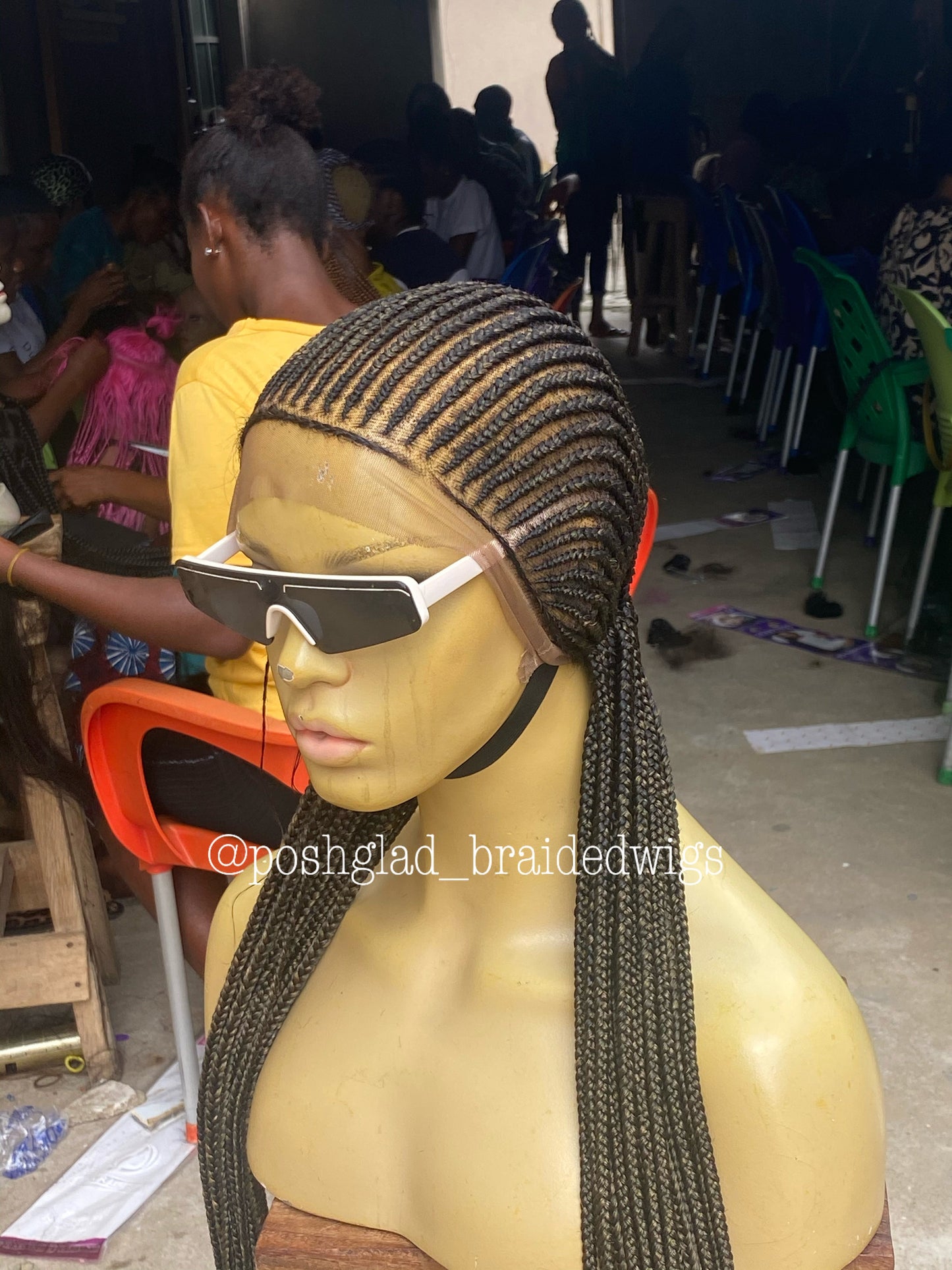 Feedin Braid Wig - Aisha cornrow