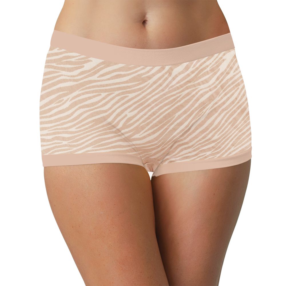 Zebra Print Seamless Tag Free Boyshort