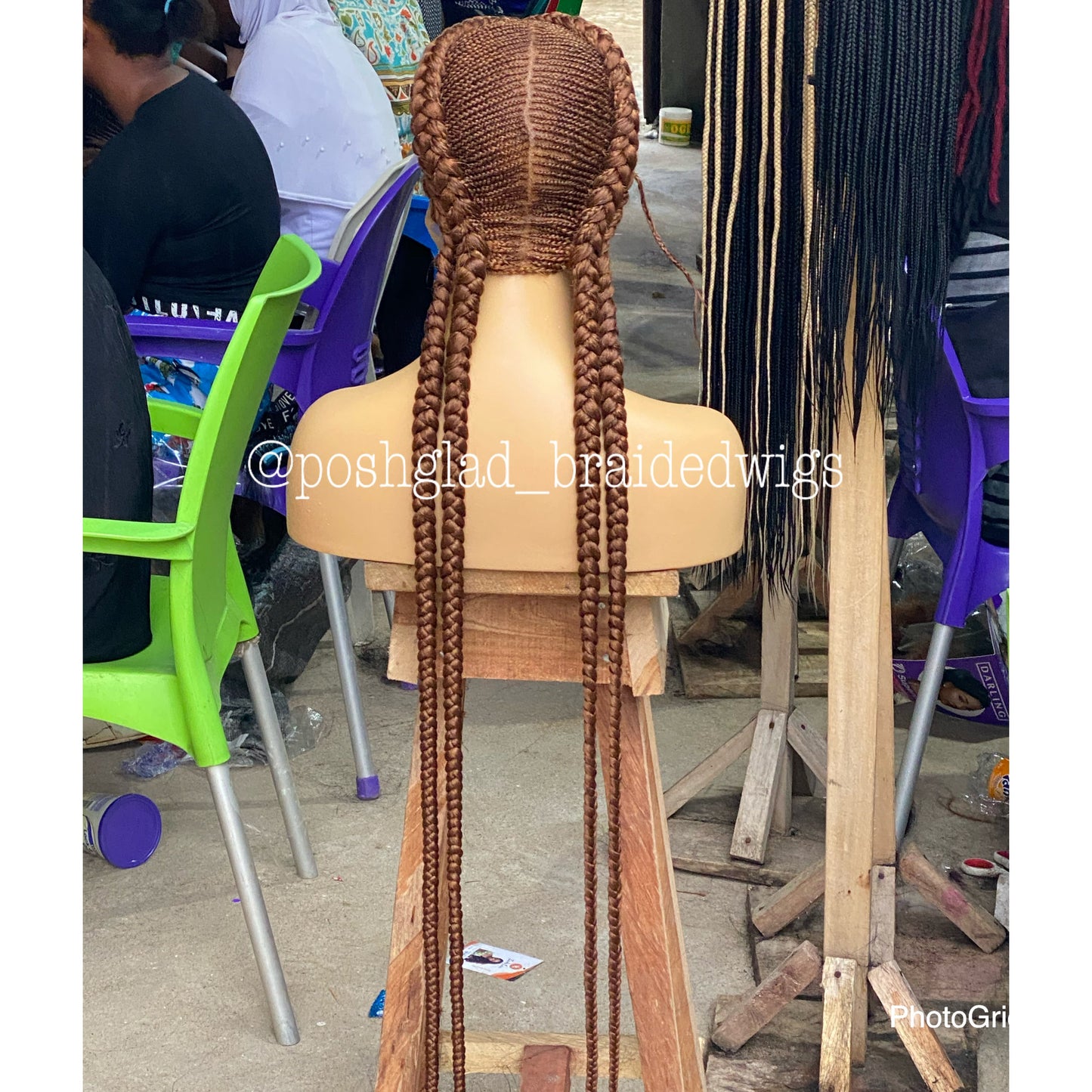 Cornrow Braid Wig - Color 30 Root - Imani