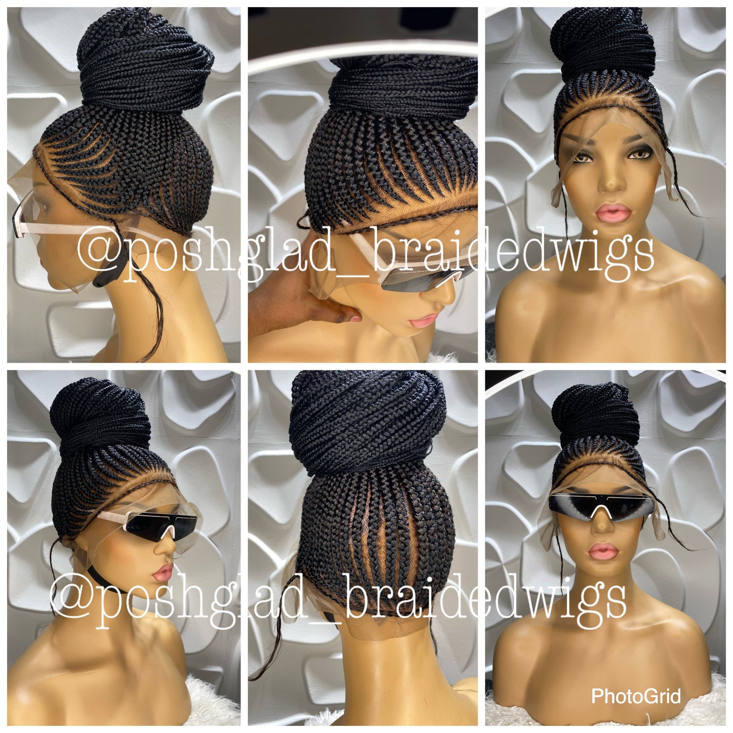 Cornrow Braid Wig (13x6 Lace Frontal) - Cele