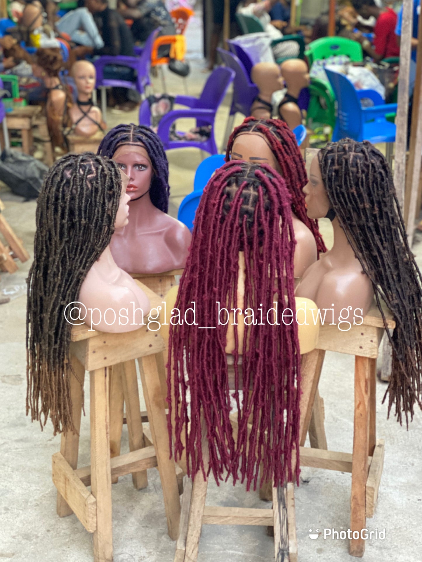 Destress Faux Locs Wig - Swiss Full Lace  - Maryam