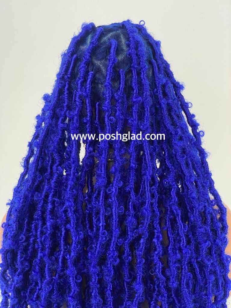 Distressed Butterfly Faux Locs Wig - Tessy