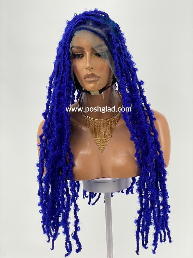 Distressed Butterfly Faux Locs Wig - Tessy
