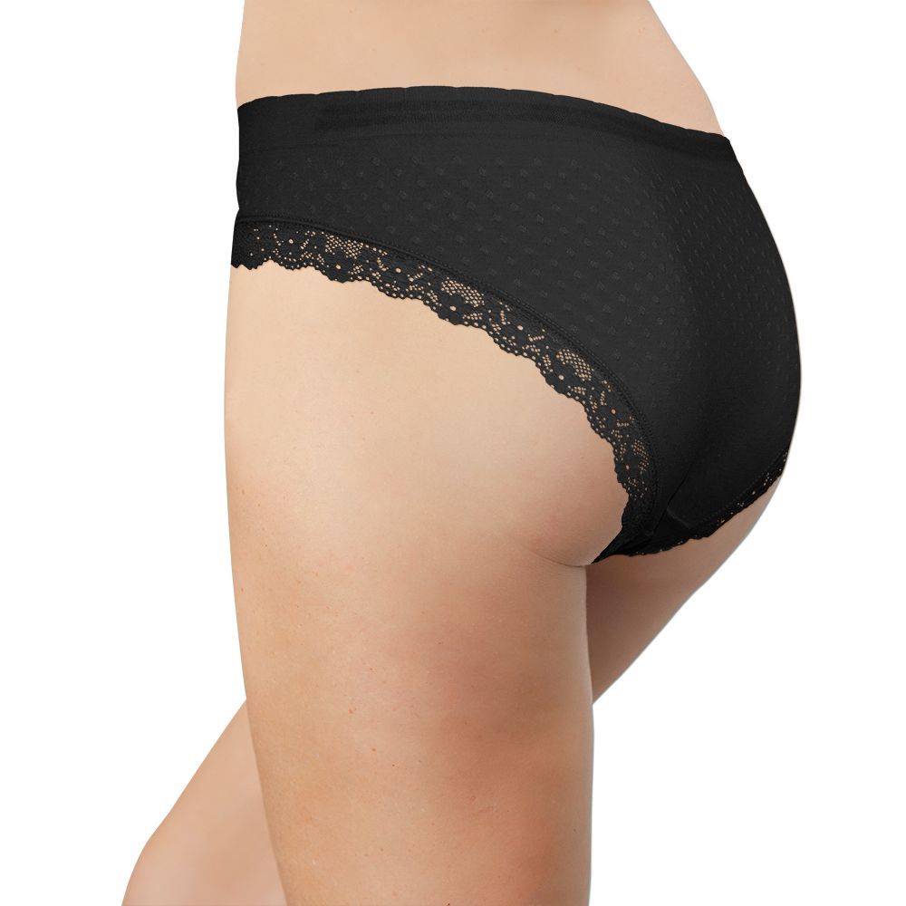 Scalloped Dot and Lace Seamless Tag Free Bikini-Last Chance